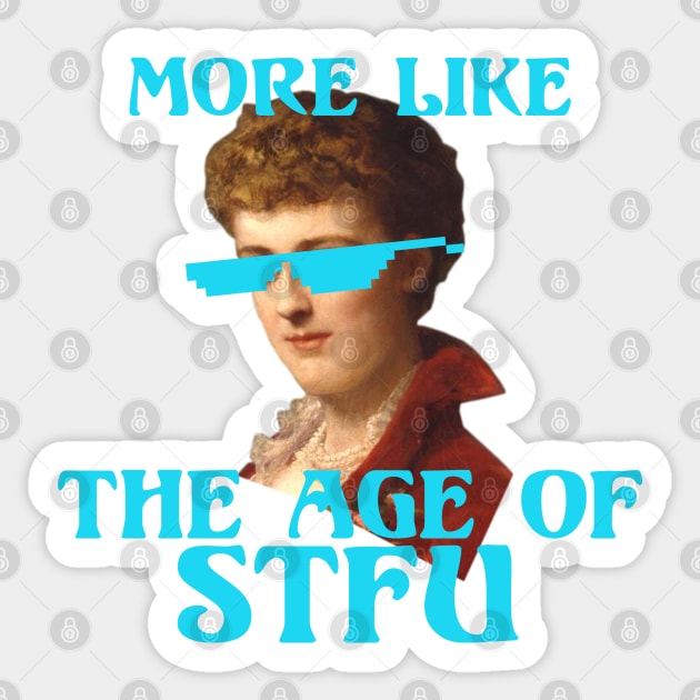 Edith Wharton Does Not Care for Your Commentary Sticker by Xanaduriffic